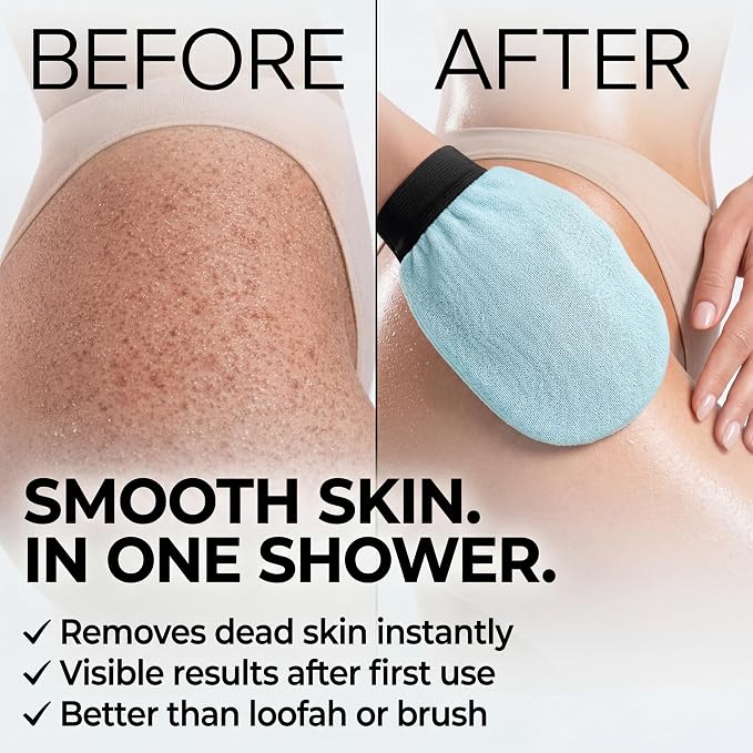 Korean Exfoliating Glove for Shower – Deep Body Scrubber & Face Exfoliator – - Image 2