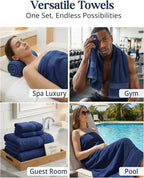 LANE LINEN 24 PCs Bath Towel Set - Image 7