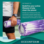 Oceanfoam Ripple Travel Foam Roller Firm Mini Foam Roller - Image 4