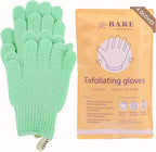 Bare Botanics 4 Pack Mint Exfoliating Shower Gloves by BareBotanics