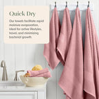 Springtree Home 100% Cotton Bath Towel Set | 6 Piece Set | Absorbent & - Image 3