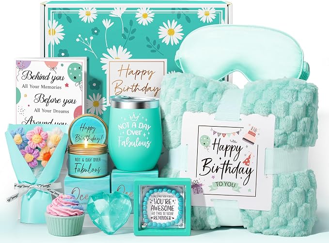 Birthday Gifts for Women Friendship, Unique Happy Birthday Gifts Basket for Mom by MAYICIVO