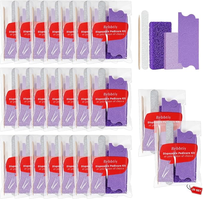 Disposable Pedicure Kit Sets, 5 in 1 Nail Salon Manicure Pedicure Kit by Unknown