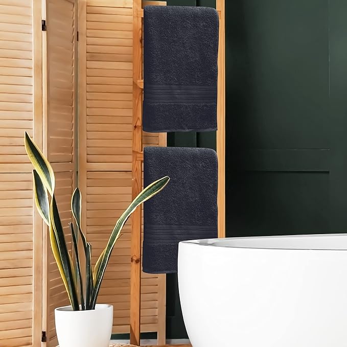 BOUTIQUO Cotton 2 Pack Bath Towel Set 28x55, Eco-Friendly Large Bath Towels - Image 4