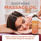 Viva Naturals Organic Massage Oil, 8 fl oz – Non-Greasy, Certified Organic - Image 3