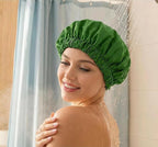 Reusable Shower Cap for Women, Large Waterproof Shower Bonnet - Image 5