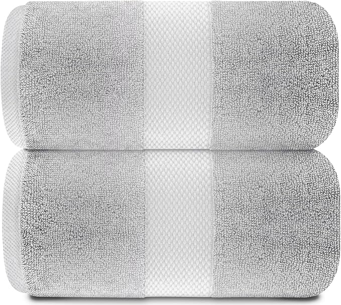 White Classic Luxury Bath Sheets Towels - Image 2