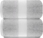 White Classic Luxury Bath Sheets Towels - Image 2