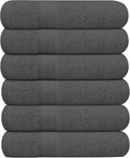 KAHAF COLLECTION 6 Pack Bath Towels Set 100% Ring Spun Cotton, Lightweight by KAHAF+COLLECTION