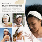 2 Pack White Wide Headbands for Women - Image 4