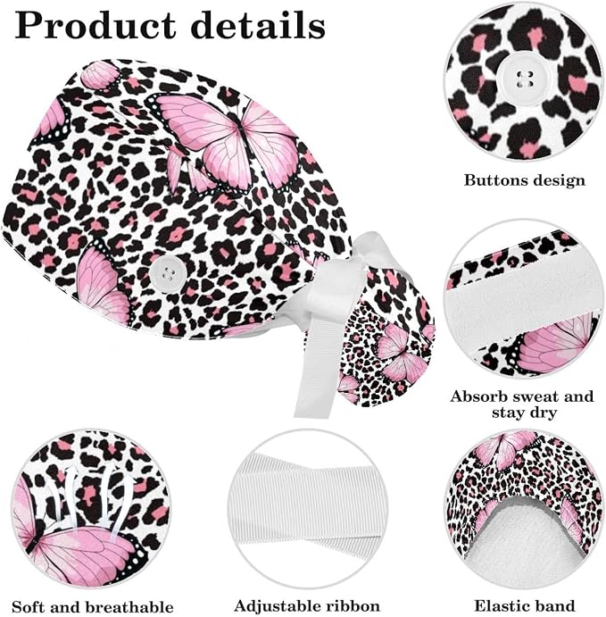 Women's Working Caps with Scrunchies Tarot Pattern Background Lace-Up Hat - Image 4