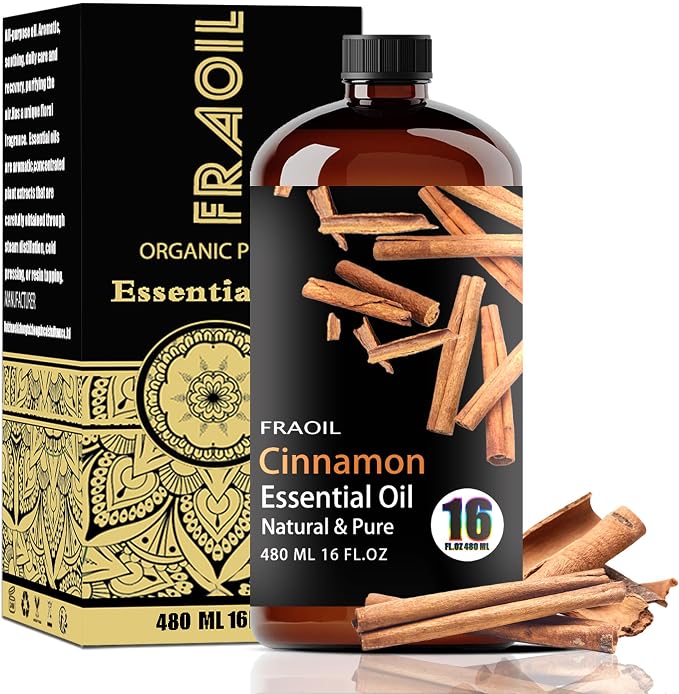 Cinnamon Essential Oil, Cinnamon Oil 16 Fl Oz 480 ML by FRAOILESSENTIALOIL