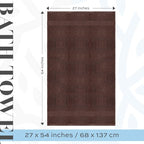 White Classic Luxury Bath Towels Set of 4 Large - Image 4