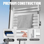 K&KALONZO Towel Warmer for Bathroom, Wall-Mounted 6-Bar Heated Towel Rack - Image 5