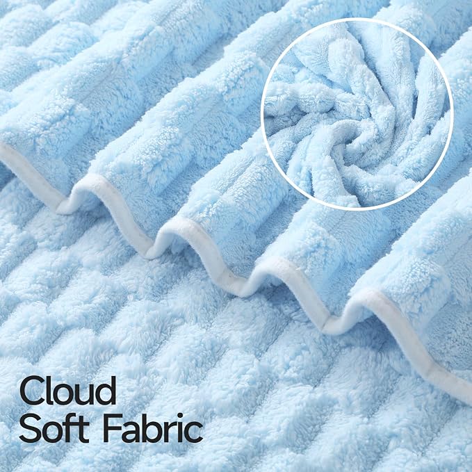 REDKISS Blue Microfiber Hair Towels - Image 8