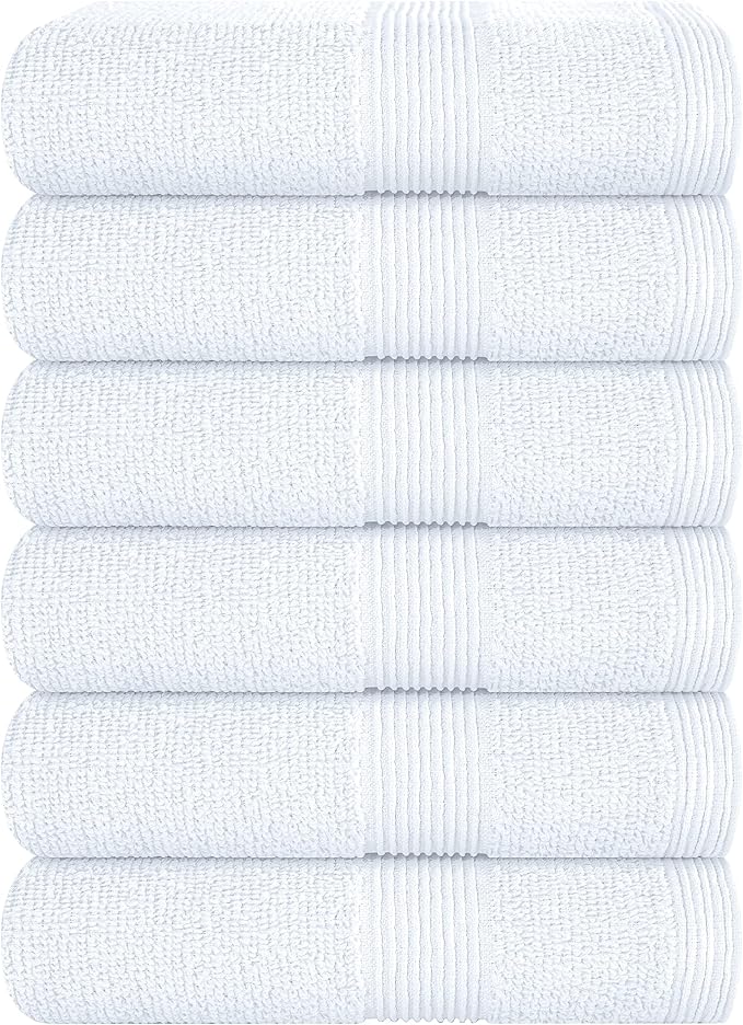 Belizzi Home Ultra Soft 6-Piece Hand Towel Set 16x28-100% Ringspun Cotton by Unknown
