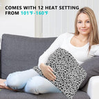 Heating Pad for Back Pain and Cramps Relief, Ultra Soft Microplush Heating Pad - Image 4