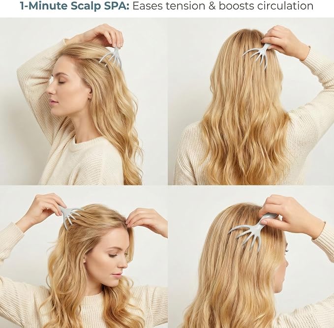 Scalp Massager & Gua Sha Tool Set - Image 3
