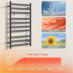Heated Towel Rack for Bathroom, Hot Towel Warmer Rack Large 10 Bar Electric Hot - Image 4