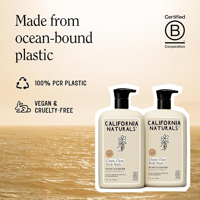 California Naturals Classic Clean Vanilla Bloom Body Wash 2-Pack, Daily - Image 5