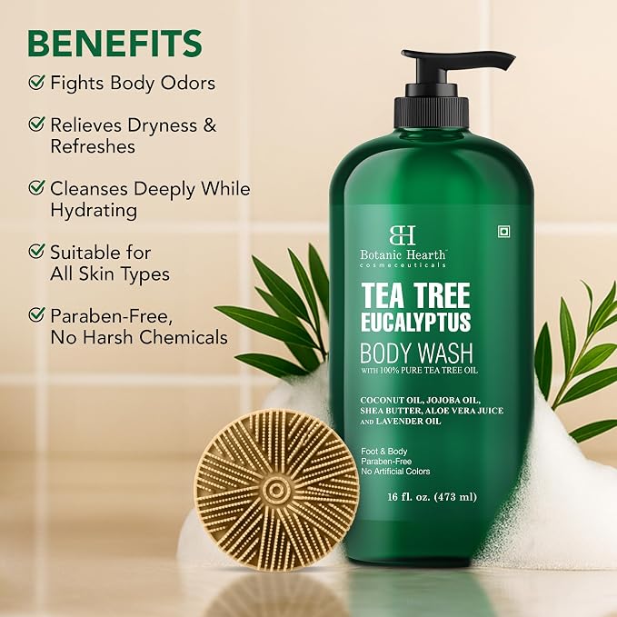 Botanic Hearth Tea Tree Eucalyptus Body Wash - Image 3