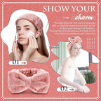 Yunlly 20 Pcs Spa Headband for Women 4 Inches Width Facial Makeup Hair Band - Image 4