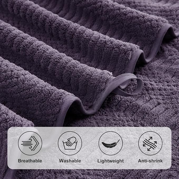 Ycosy 4 Pack Extra Large Microfiber Bath Towels Set, 35x70 inches, Less Lint - Image 9