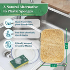 Natural Loofah Kitchen Sponge - Image 2