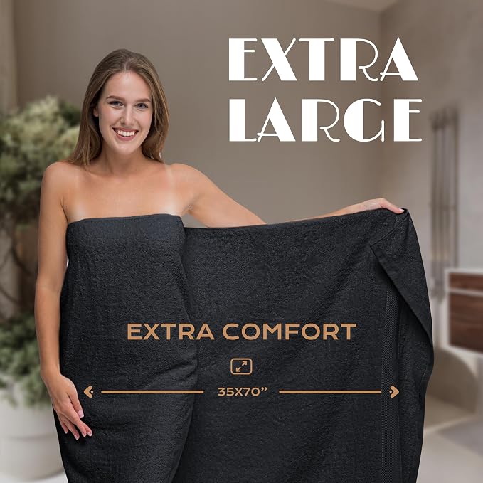 White Classic Luxury Soft Bath Sheets Set - Image 4