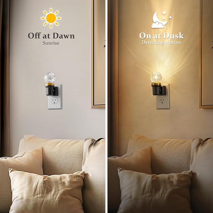 JandCase Night Lights Plug into Wall, 2 Pack Dimmable Night Light Pulg in - Image 3