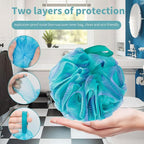 Carrie Joe Loofah Sponge Soft Mesh Shower Puffs - Image 7