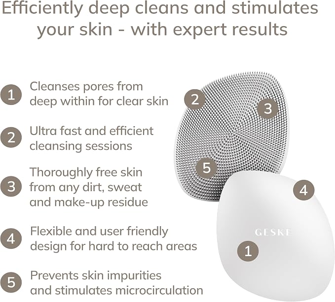 GESKE SmartAppGuided™ Facial Brush | 4 in 1 | Professional Facial Cleansing - Image 2