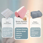 Bazaar Anatolia Turkish Beach Towel – 100% Cotton, Quick Dry, Sand Free Towel - Image 3