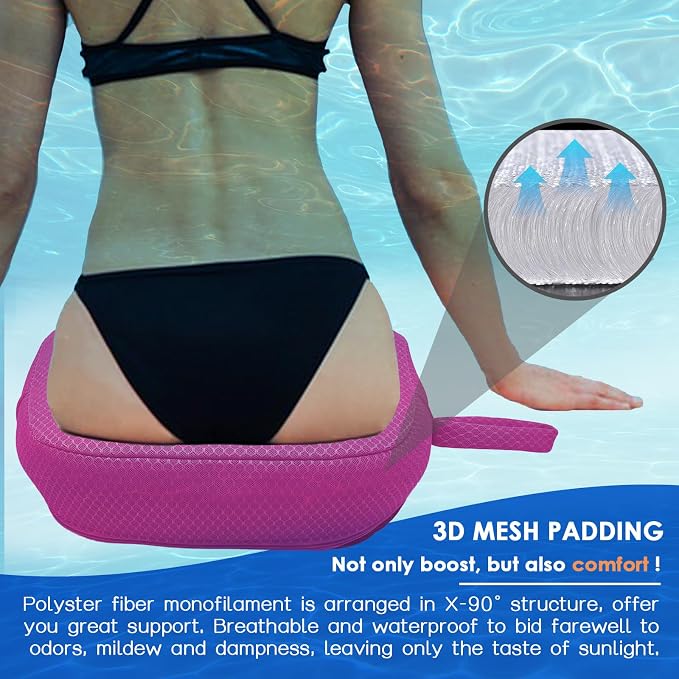 AEROiVi Hot Tub Booster Seat for Adults, 5 Inch Thick Supportive Cushion - Image 8