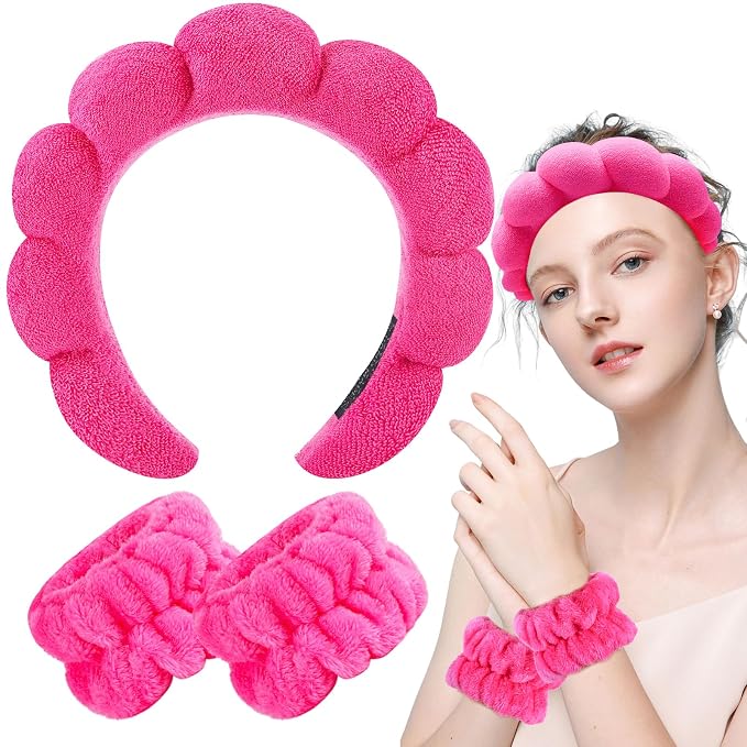 Zkptops Spa Headband for Women Sponge Makeup Skincare Headband Washing Face - Image 8