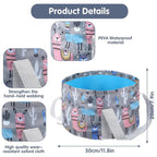 Molain Foldable Bucket for Soaking Feet, Portable Foot Bath Tub Spa Basin Grey - Image 3