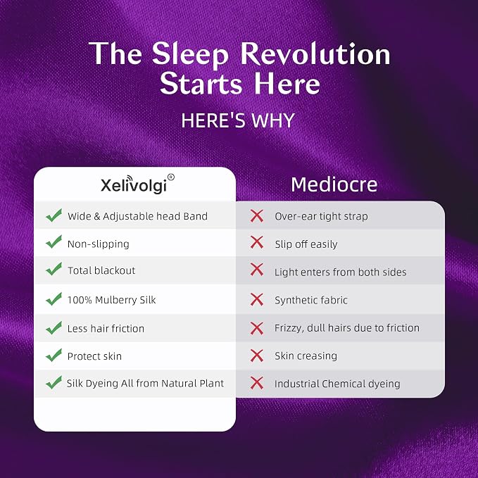 Silk Sleep Mask for Women and Men, Side Sleeper, 22 Momme Pure Mulberry Silk - Image 7