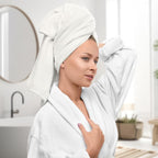 Avalon Towels White Bath Towels Set of 4 pcs, 100% Cotton Towel Absorbent and - Image 2