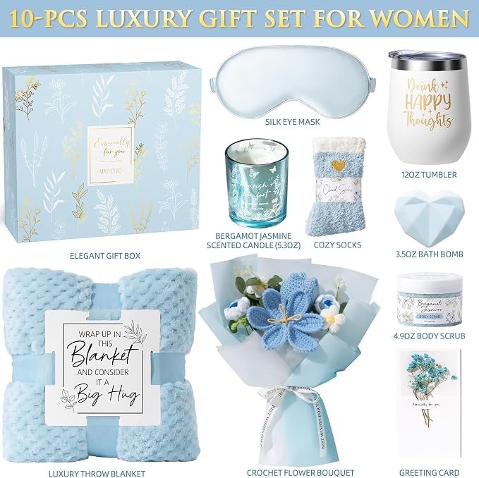 Mothers Day Birthday Gifts for Women Self Care Package Get Well Soon Gift - Image 2