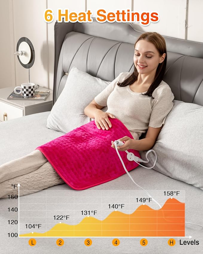 WOOMER Extra Large Heating Pad, Heat Pad - Image 2