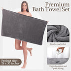 VitalCozy Set of 6 Large Bath Towels - Image 2