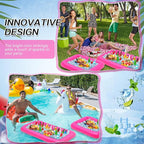 Leitee 4 Pcs Inflatable Ice Serving Bars Buffet Serving Tray Drink Cooler - Image 6