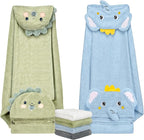 6 PCS Toddler Bath Towel Set for Boy Girl 0-5 Year, Ultra Soft Gifts for Infant by CandyHome