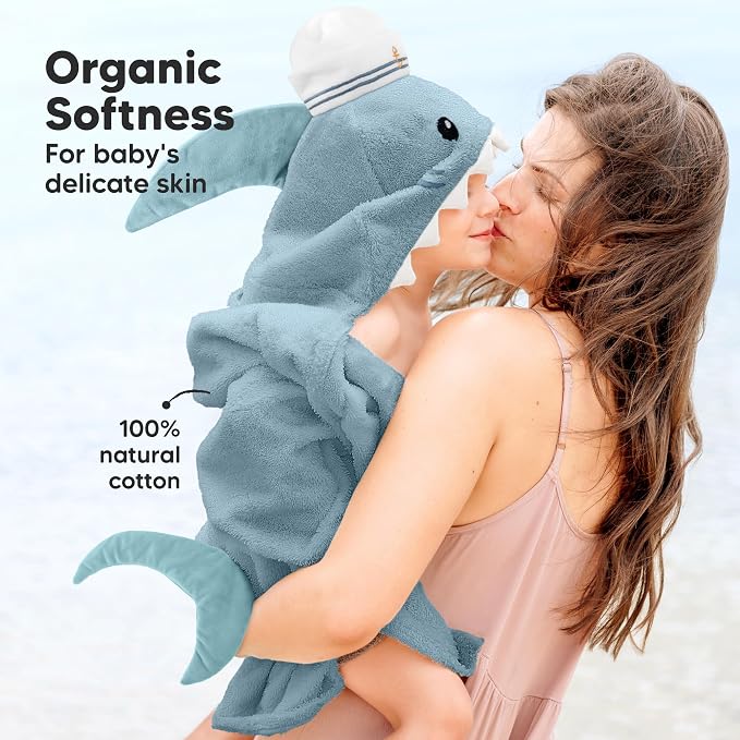 KeaBabies Organic Baby Towel - Image 4