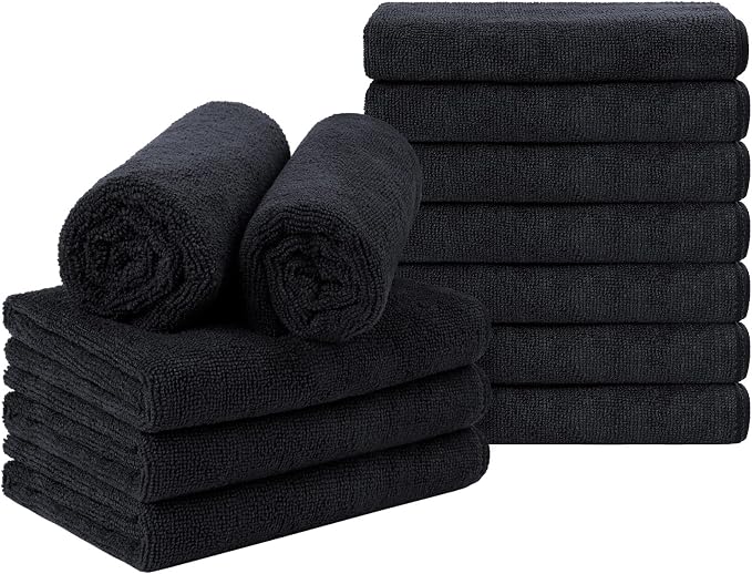 Orighty Black Salon Towel, Spa and Home Hair Care by AllRightinOrighty