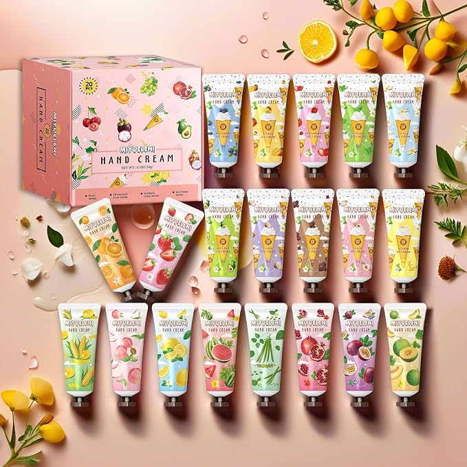 20 Pack Hand Cream Gift Set, Mothers Day Gifts, Moisturizing Hand Lotion Travel - Image 2