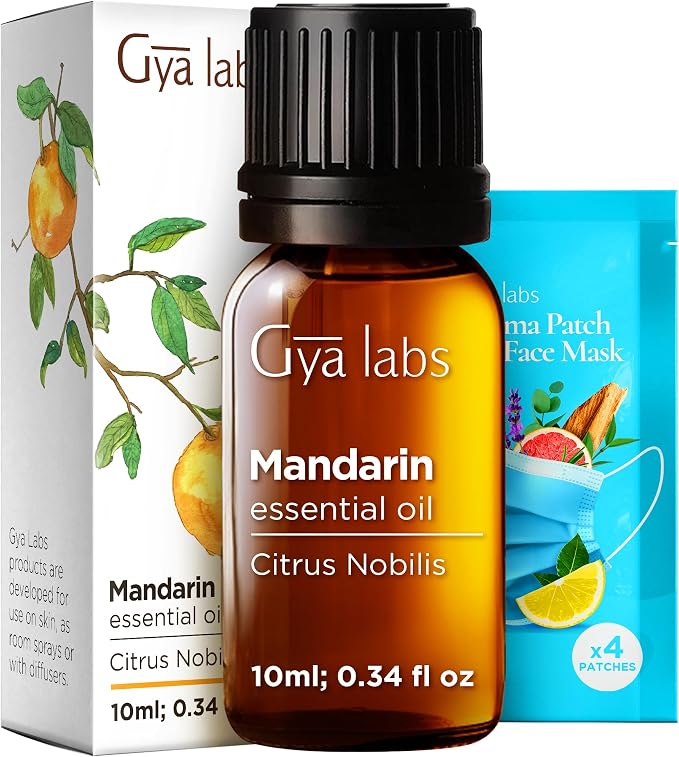 100% Pure Mandarin Essential Oil by GyaLabs