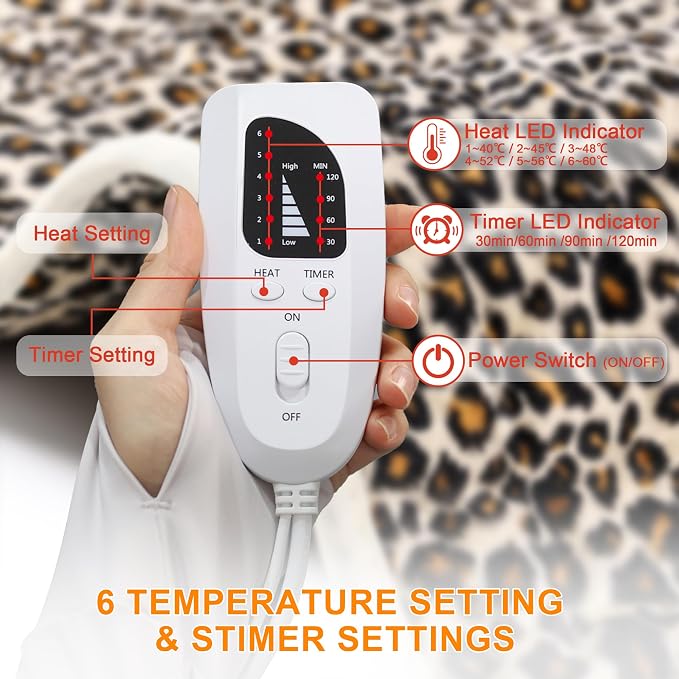 Deepsoon Heating Pad, Electric Heating Pads - Image 8