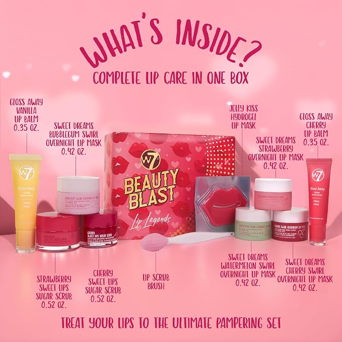 W7 Beauty Blast Lip Legends Sweet Dreams Lip Care Set - Image 2
