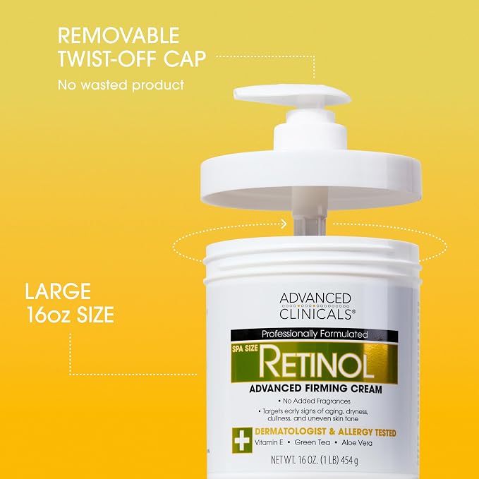 Advanced Clinicals Advanced Firming Retinol Body Lotion + Retinol Eye Cream - Image 5